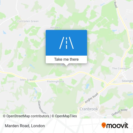 Marden Road map