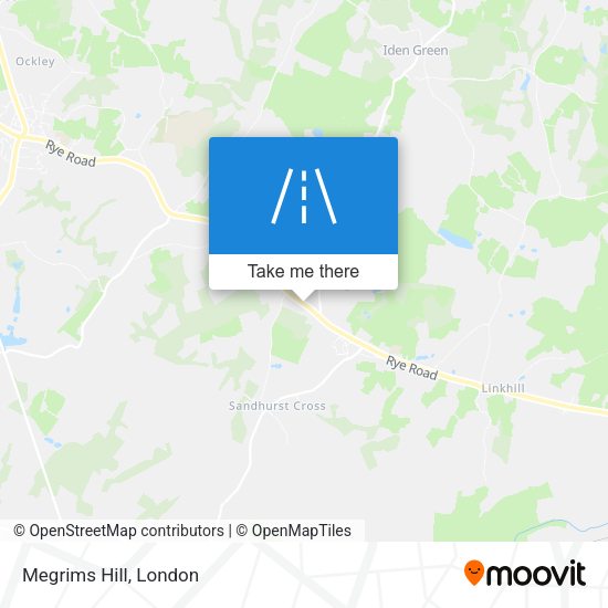 Megrims Hill map