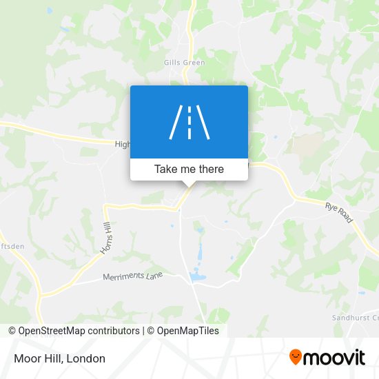 Moor Hill map