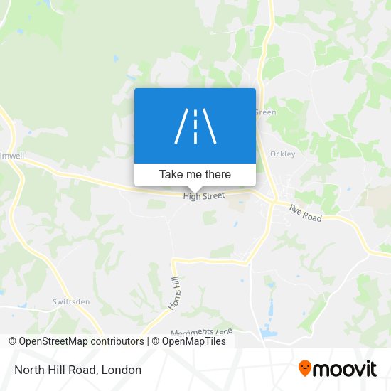 North Hill Road map