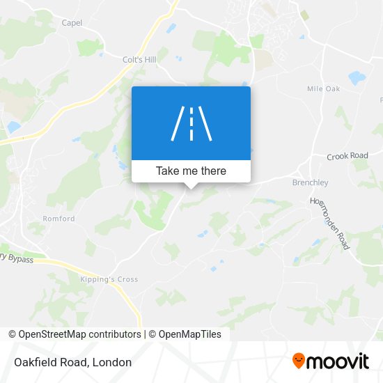 Oakfield Road map