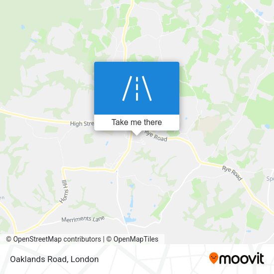 Oaklands Road map