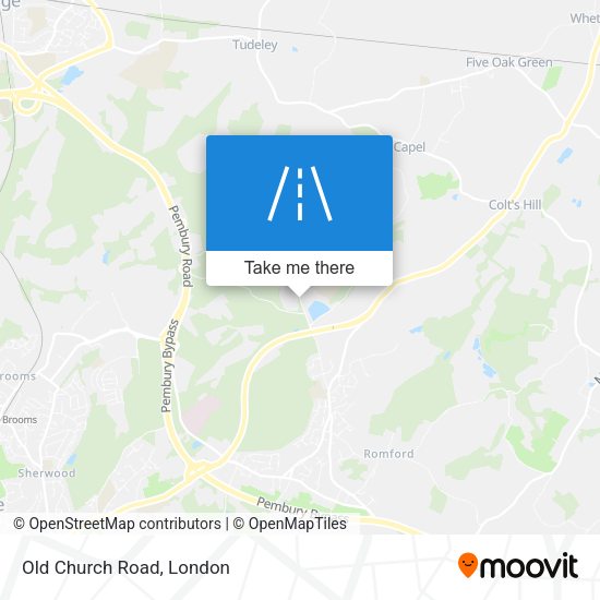 Old Church Road map