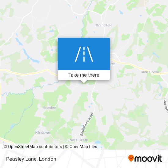 Peasley Lane map