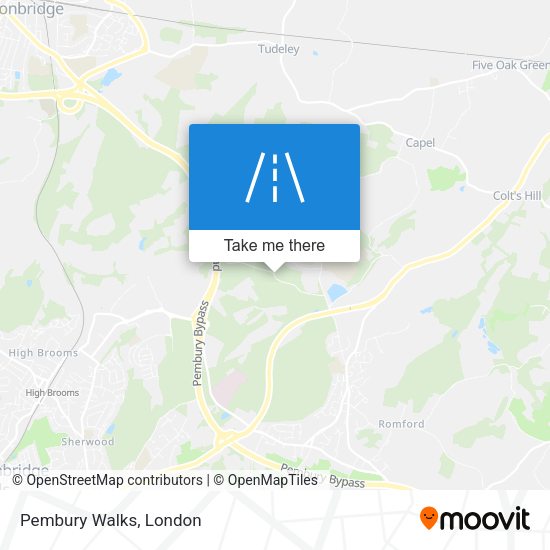 Pembury Walks map