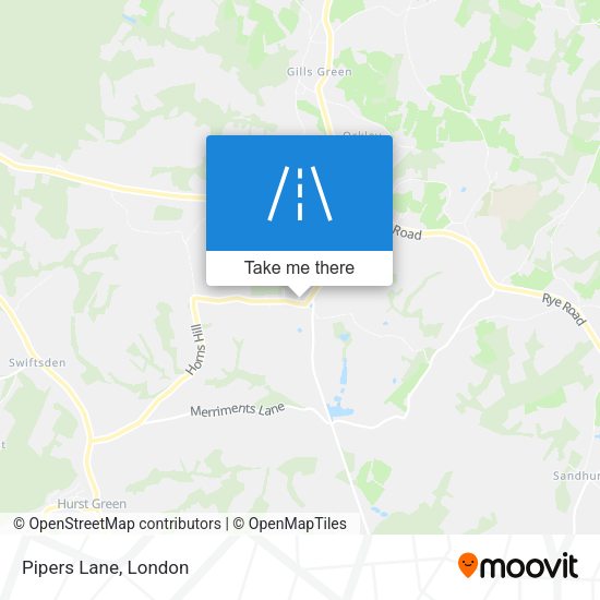 Pipers Lane map