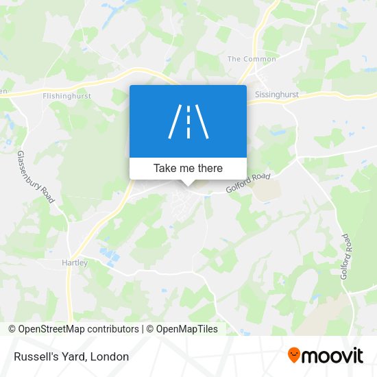 Russell's Yard map