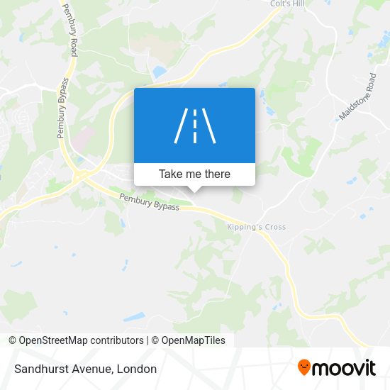 Sandhurst Avenue map