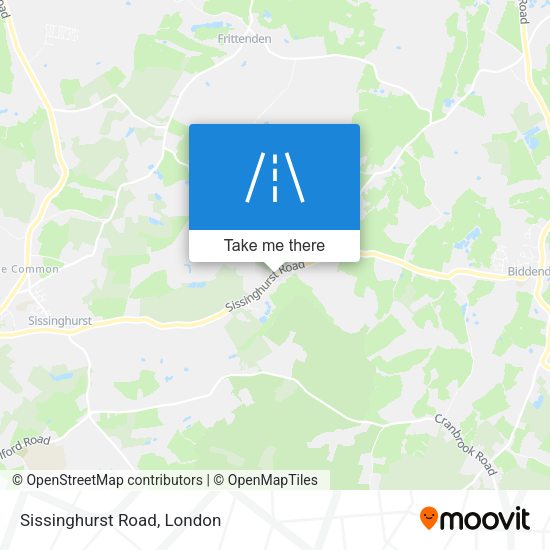 Sissinghurst Road map