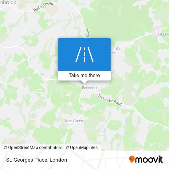 St. Georges Place map