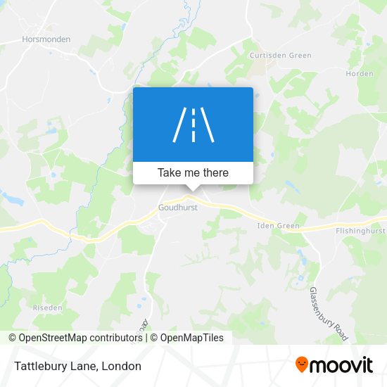 Tattlebury Lane map