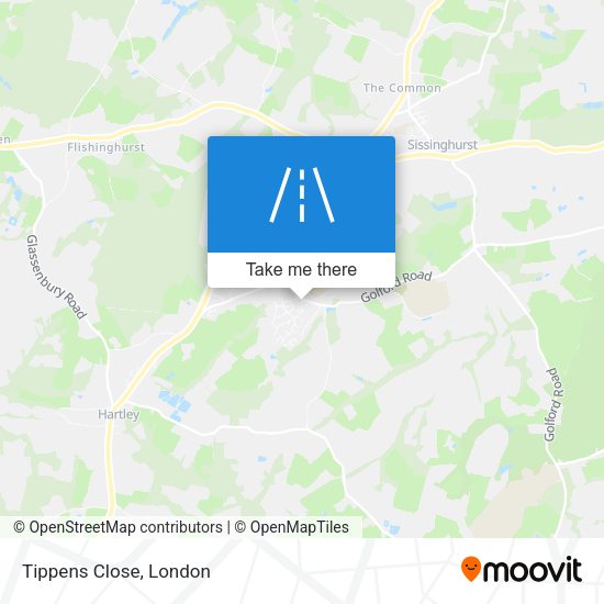 Tippens Close map