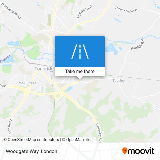 Woodgate Way map