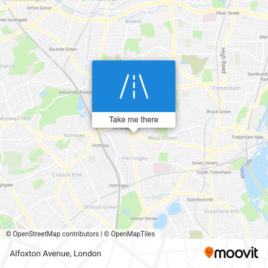 Alfoxton Avenue map
