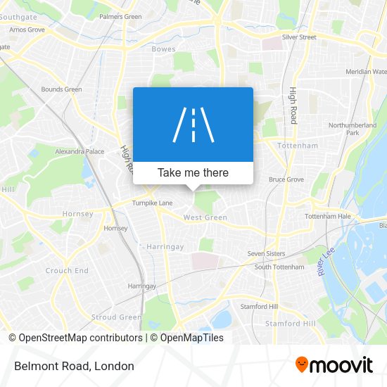 Belmont Road map