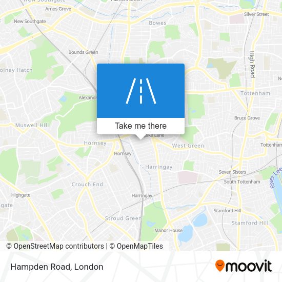 Hampden Road map