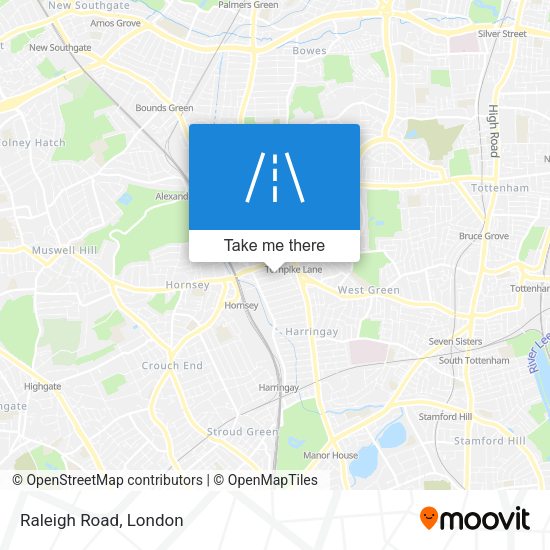 Raleigh Road map