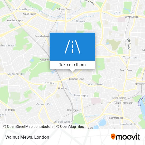 Walnut Mews map