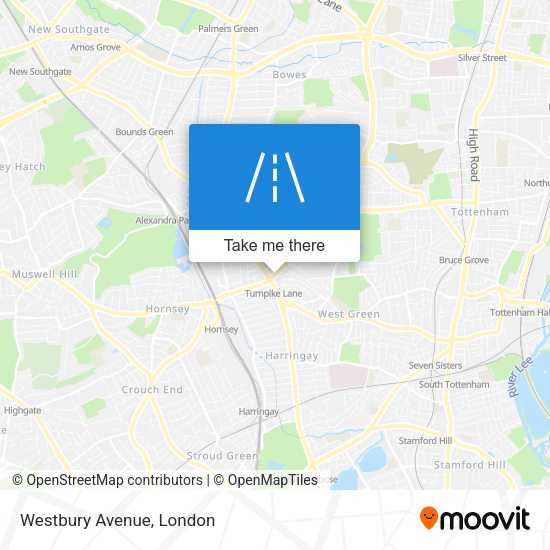 Westbury Avenue map