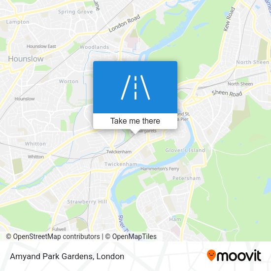 Amyand Park Gardens map