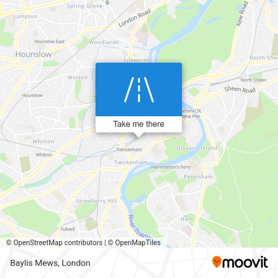 Baylis Mews map