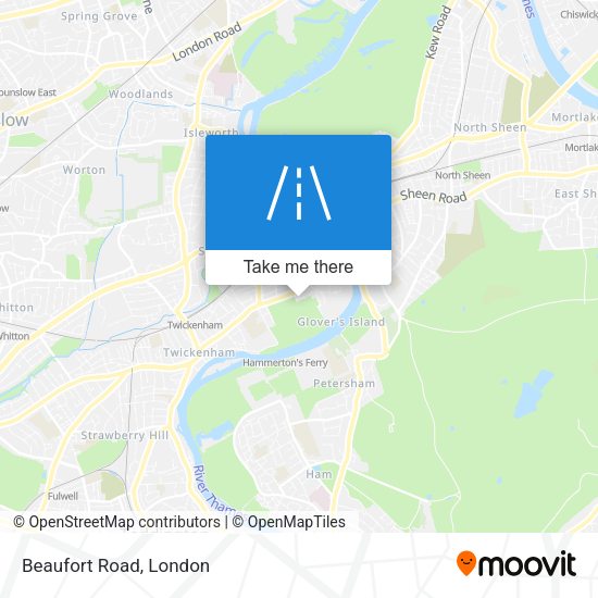 Beaufort Road map