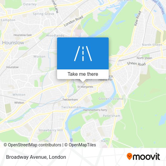 Broadway Avenue map