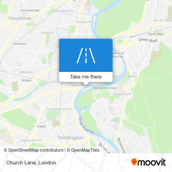 Church Lane map