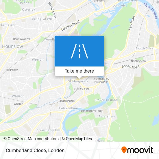 Cumberland Close map