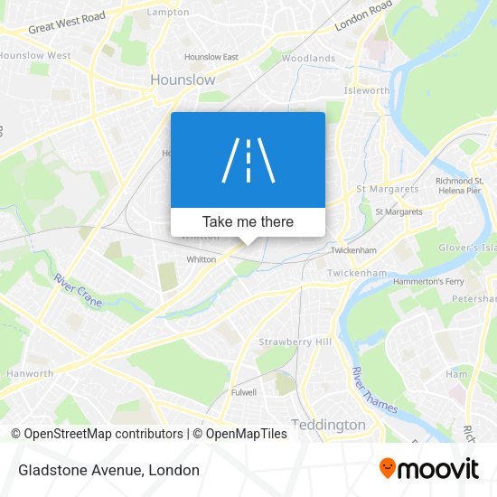 Gladstone Avenue map
