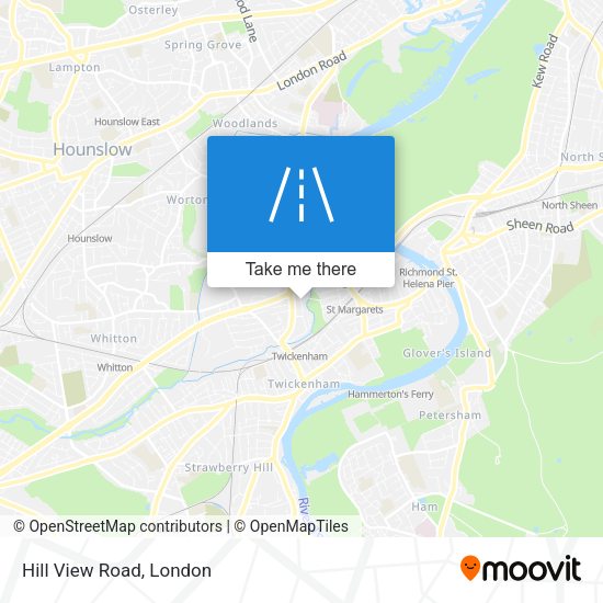 Hill View Road map