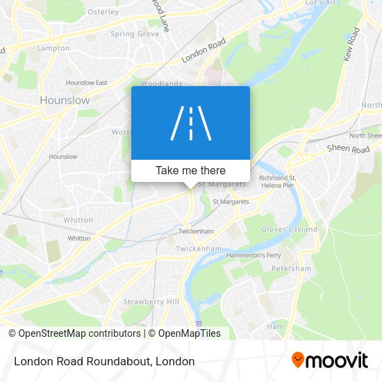 London Road Roundabout map