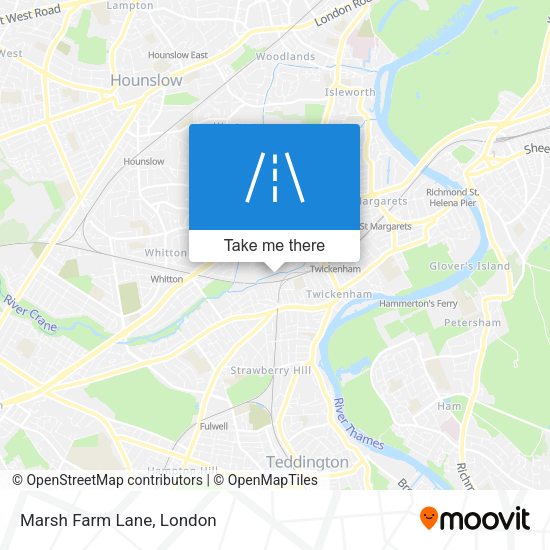 Marsh Farm Lane map