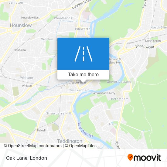 Oak Lane map