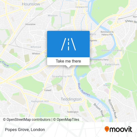 Popes Grove map