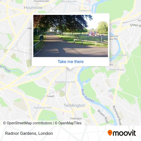 Radnor Gardens map
