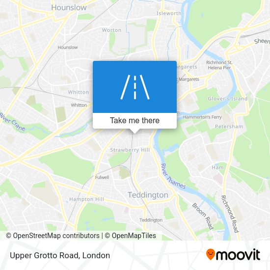 Upper Grotto Road map