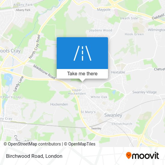 Birchwood Road map
