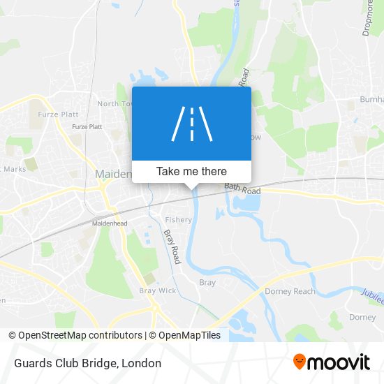 Guards Club Bridge map