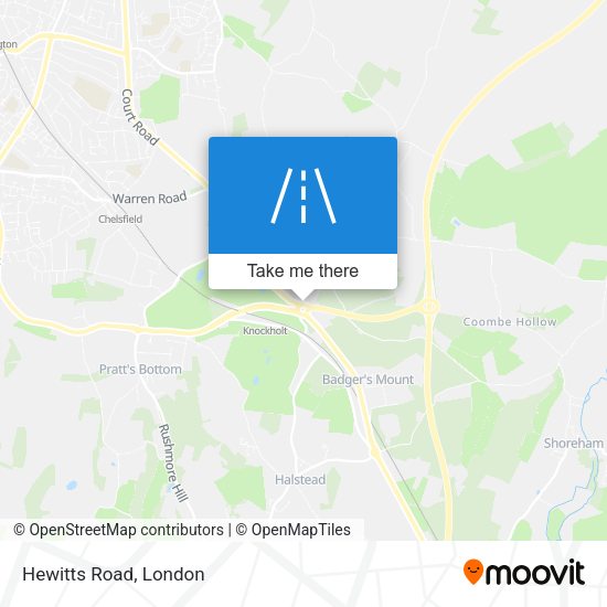 Hewitts Road map