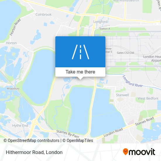 Hithermoor Road map