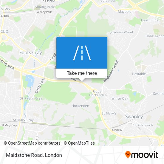Maidstone Road map