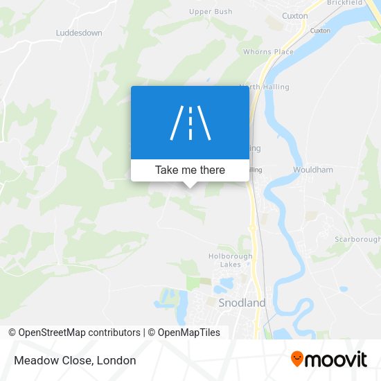 Meadow Close map