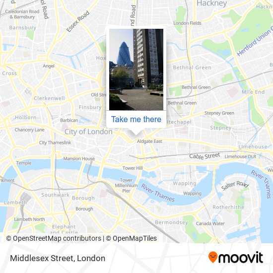 How to get to Middlesex Street, London by bus, train or Tube?