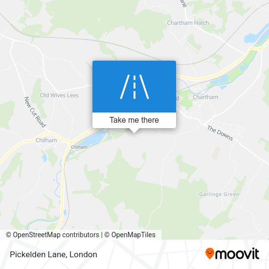 Pickelden Lane map