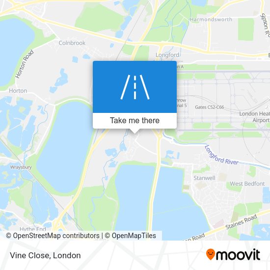 Vine Close map