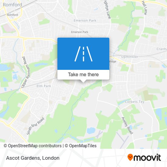 Ascot Gardens map