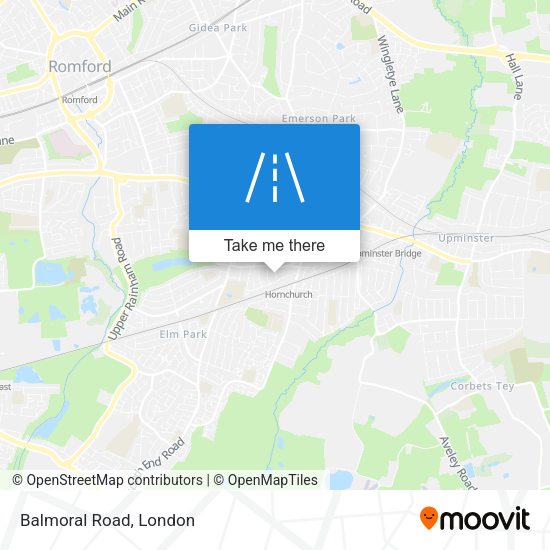 Balmoral Road map