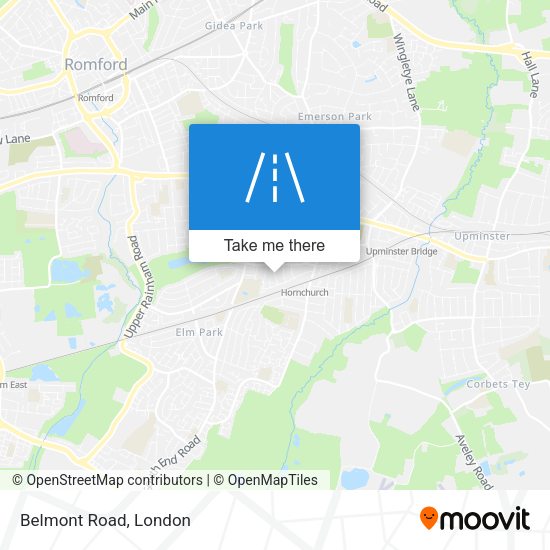 Belmont Road map