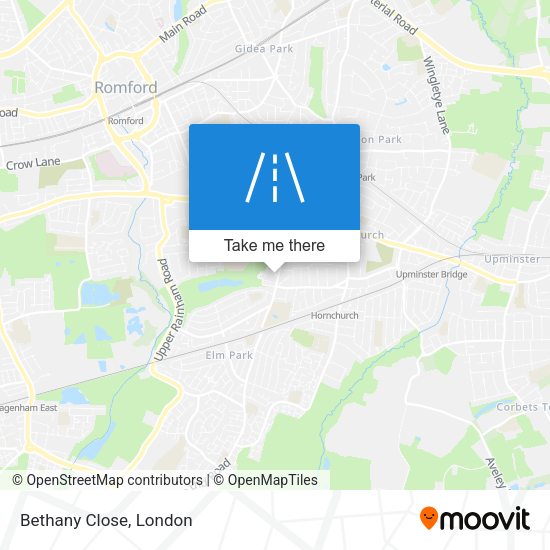 Bethany Close map